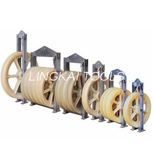 Conductor Stringing Pulley Blocks För Power Transmission Line Construction Kabel Hängande Pulley Block
