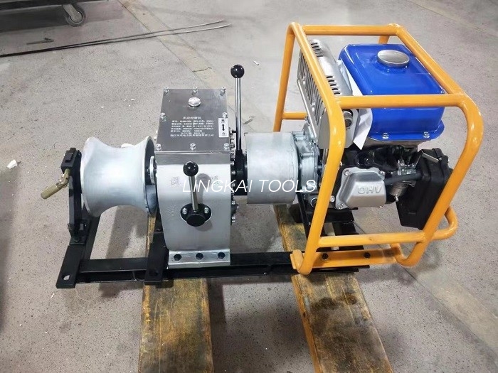Power pulling vinsch med Honda bensinmotor för elektrisk linjesträngning
