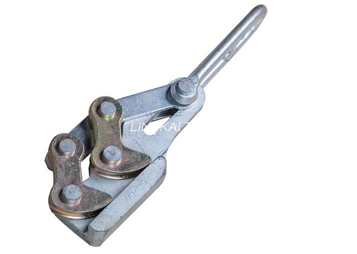 20kN Eccenter Ground Wire Rope Grip Puller, Square Steel Rope Wire Grip
