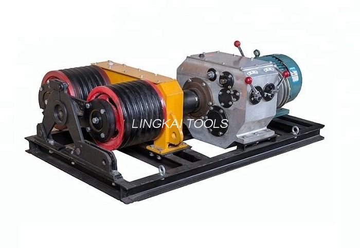 Dubbel Capstan Mortor 5 Ton Winch 50KN Power Construction Med Elmotor
