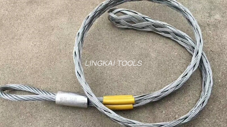 CE-godkända optiska fiberkabelverktyg Opgw-kabeldraggrepp Mesh-sockelförband