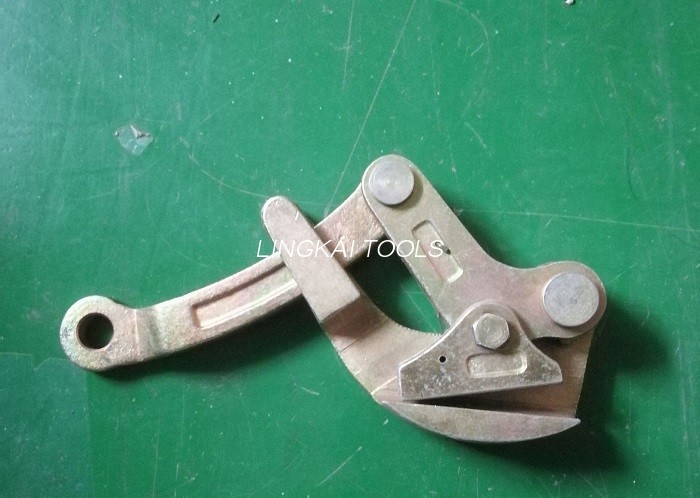 10KN Single Cam Wire Cable Grippers / Earth Wire Gripper Tool for Steel Strand