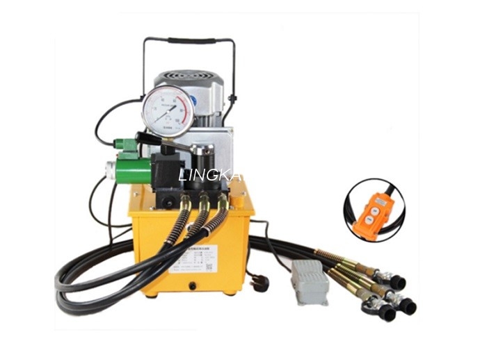 Bärbart hydrauliskt pressverktyg Enkelverkande hydraulisk motordriven pump 70 Mpa