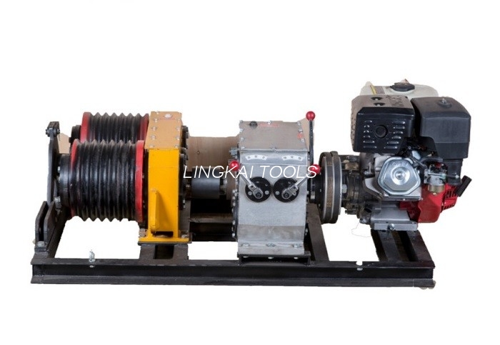 5 Ton Dubbel Capstan Kabel Vinsch Avdragare Med Honda GX390 Motor 13HP