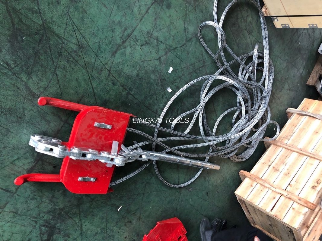 Balanstyp 130kn Fyra Bundle Conductors Running Boards För Overhead Stringing Line