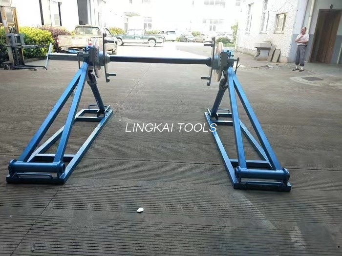 5 Ton 7 Ton Ledarrulle Stativ Med Skivbroms Av Stringing Utrustning