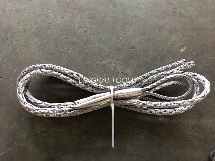 Kraftledningskonstruktion Vajer Kabelhylsa Anslutning OPGW ADSS Mesh Sock Joints